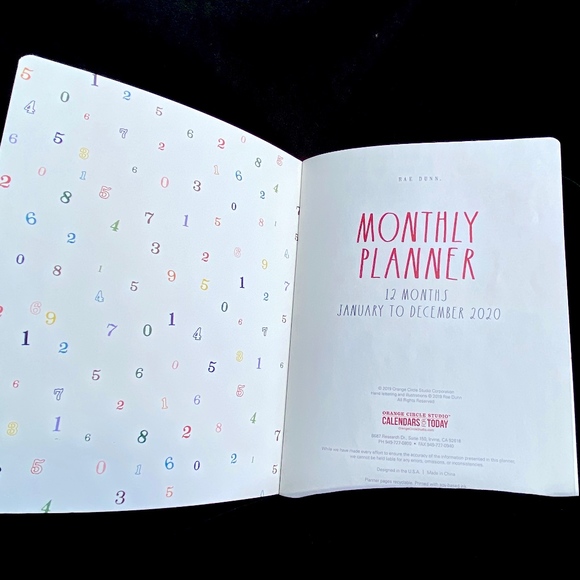 NEW Rae Dunn BUNDLE - 2020 Calendar & Planner! 🥳 - Picture 3 of 8